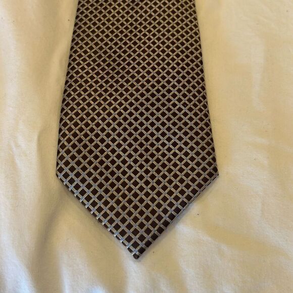 Saddlebred Men’s Tie - 100% Silk - brown/blue - Picture 8 of 8